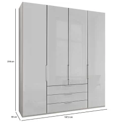 Wohnen Kleiderschränke|Schränke<Weißer Schlafzimmerschrank 3-türig - Rhoen