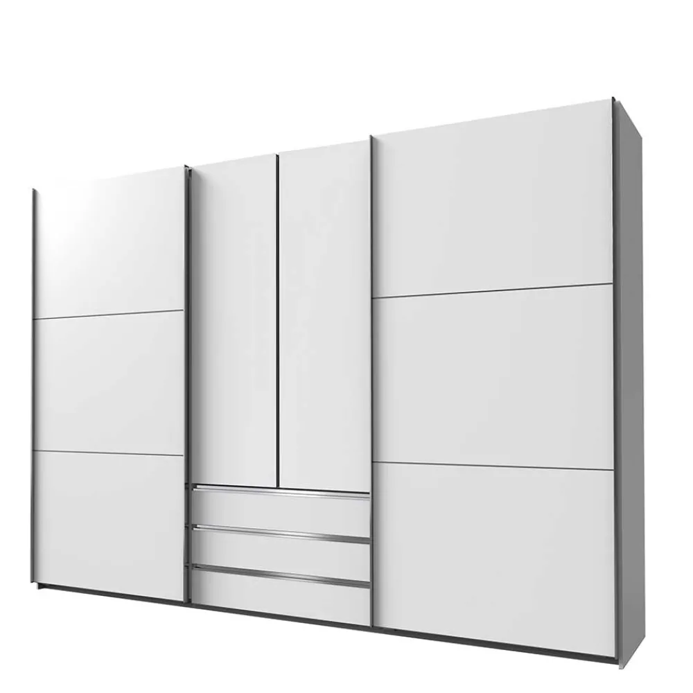Wohnen Kleiderschränke<Weißer Schlafzimmerschrank in modernem Design - Gastruna