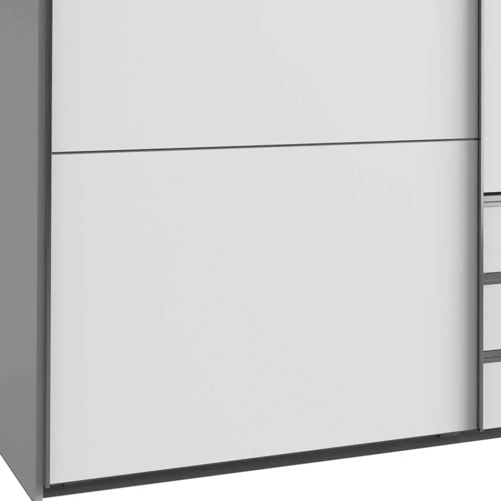 Wohnen Kleiderschränke<Weißer Schlafzimmerschrank in modernem Design - Gastruna