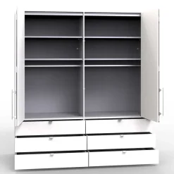 Wohnen Kleiderschränke|Schränke<Weißer Schlafzimmerschrank mit Falttüren - Donpiave
