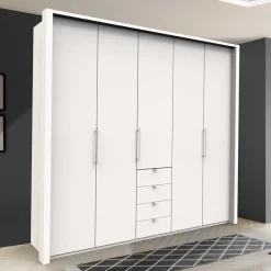 Wohnen Kleiderschränke|Schränke<Weißer Schrank für Kleidung mit Falttüren - Donpiave