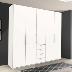 Wohnen Kleiderschränke|Schränke<Weißer Schrank für Kleidung mit Falttüren - Donpiave