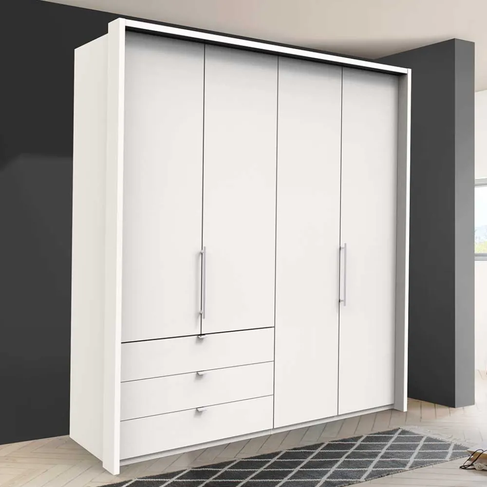 Wohnen Kleiderschränke|Schränke<Weißer Schrank fürs Schlafzimmer in modernem Design - Donpiave