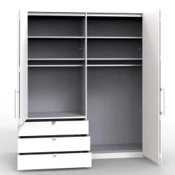 Wohnen Kleiderschränke|Schränke<Weißer Schrank fürs Schlafzimmer in modernem Design - Donpiave