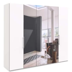 Wohnen Kleiderschränke<Weißer Schrank fürs Schlafzimmer mit Spiegeln - Donpiave