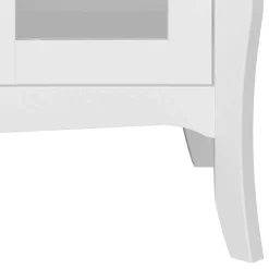 Wohnen Tv & Hifi-Möbel|Lowboards<Weißer TV Unterschrank mit zwei Glastüren - Dosalino