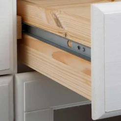 Wohnen Schränke<Weißes Buffet Schrank aus Kiefer massiv - Akbelev