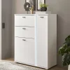 Wohnen Highboards<Weißes Highboard mit LED Beleuchtung - Tirol
