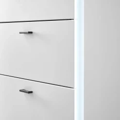 Wohnen Highboards<Weißes Highboard mit LED Beleuchtung - Tirol