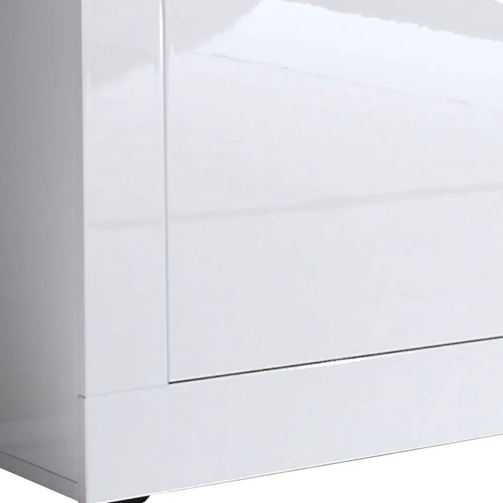 Wohnen Tv & Hifi-Möbel<Weißes Hochglanz Lowboard für TV - Sogno