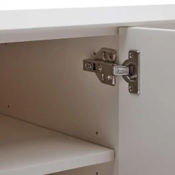 Wohnen Sideboards<Weißes Sideboard in halboffenem Design - Dresconio