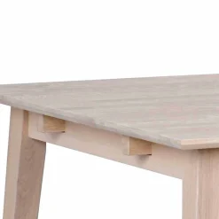 Wohnen Sitzgruppe<White Wash Esstischgruppe aus Eiche - Pessoa (fünfteilig)