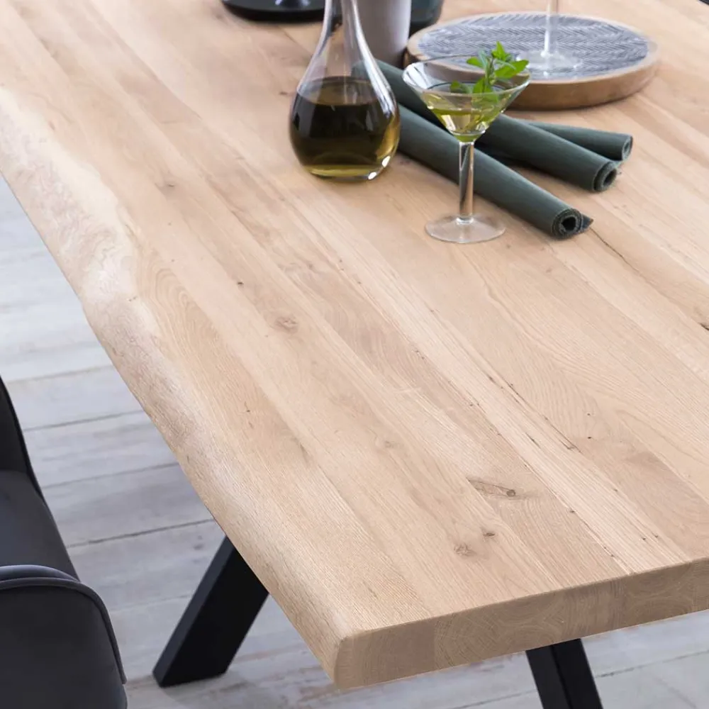 Wohnen Tische<White Wash Esszimmertisch mit Baumkante - Wieza
