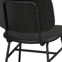 Wohnen Sitzgruppe<White Wash Holztisch & schwarze Stühle - Pessoa (fünfteilig)