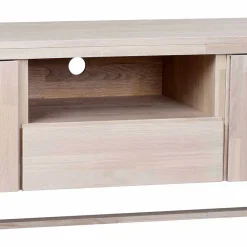 Wohnen Tv & Hifi-Möbel|Lowboards<White Wash TV Lowboard aus Eiche - Dioca