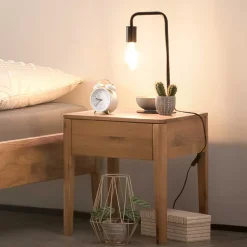Wohnen Betten<Wildeiche Bett für Dachschrägen - Vinodoras