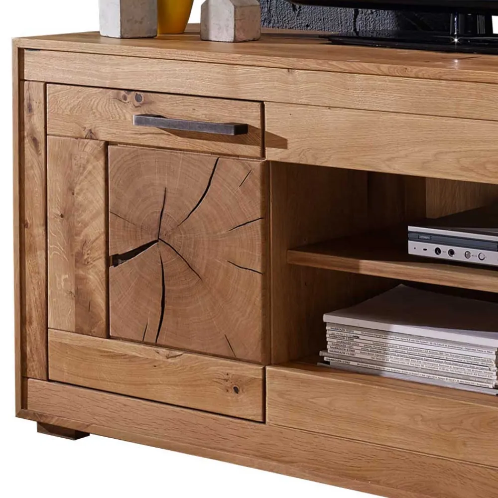 Wohnen Tv & Hifi-Möbel|Lowboards<Wildeiche Fernsehtisch Troncon mit 130 cm Breite
