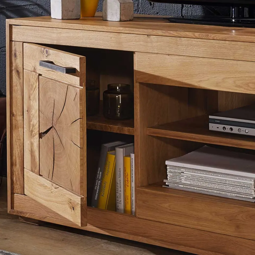 Wohnen Tv & Hifi-Möbel|Lowboards<Wildeiche Fernsehtisch Troncon mit 130 cm Breite