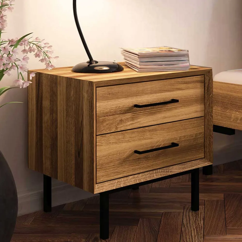 Wohnen Betten<Wildeiche Holzbett für Dachzimmer - Kerfa