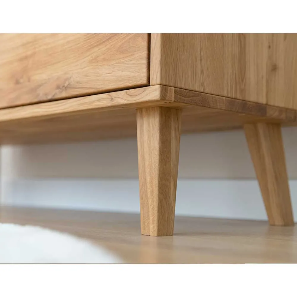 Wohnen Kleiderschränke<Wildeiche Kombi-Kleiderschrank massiv - Fabijola