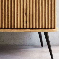 Wohnen Tv & Hifi-Möbel|Lowboards<Wildeiche Lowboard mit Metall - Casarius