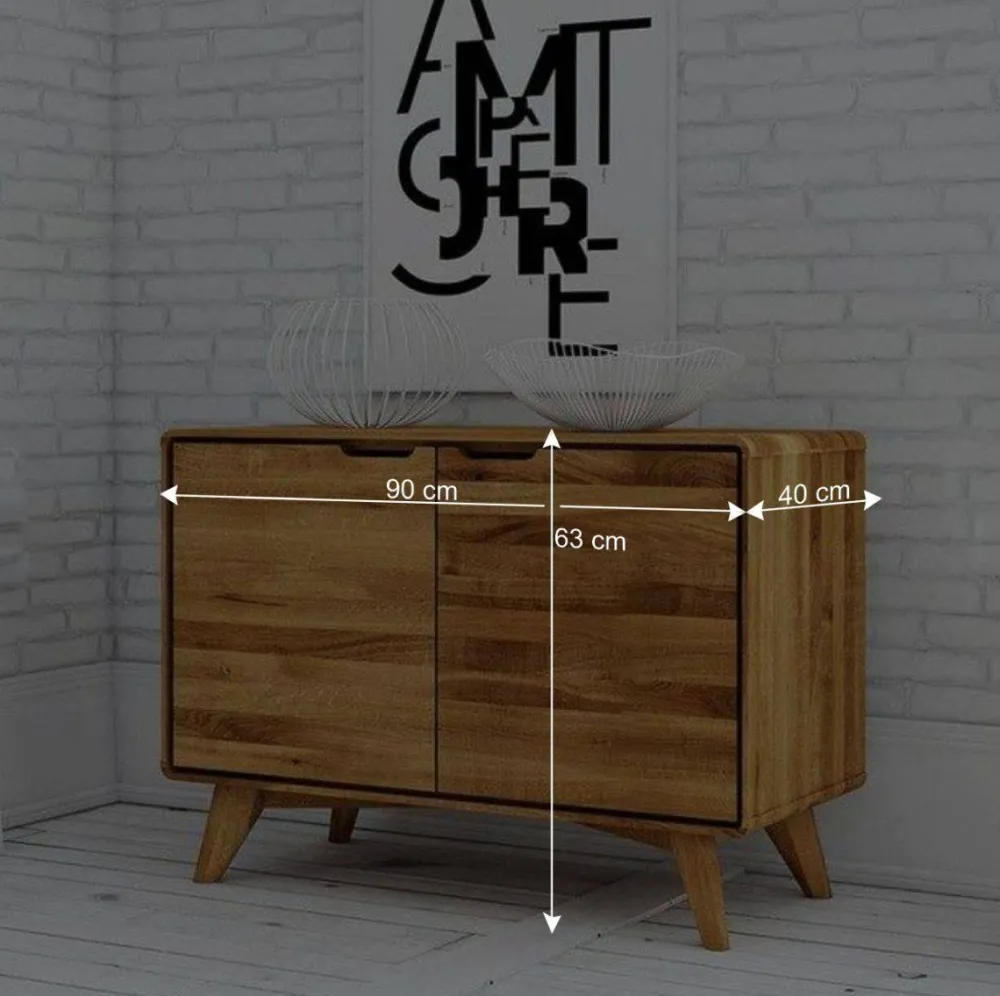 Wohnen Tv & Hifi-Möbel|Lowboards<Wildeiche Naturholz Kommode geölt - Eavy