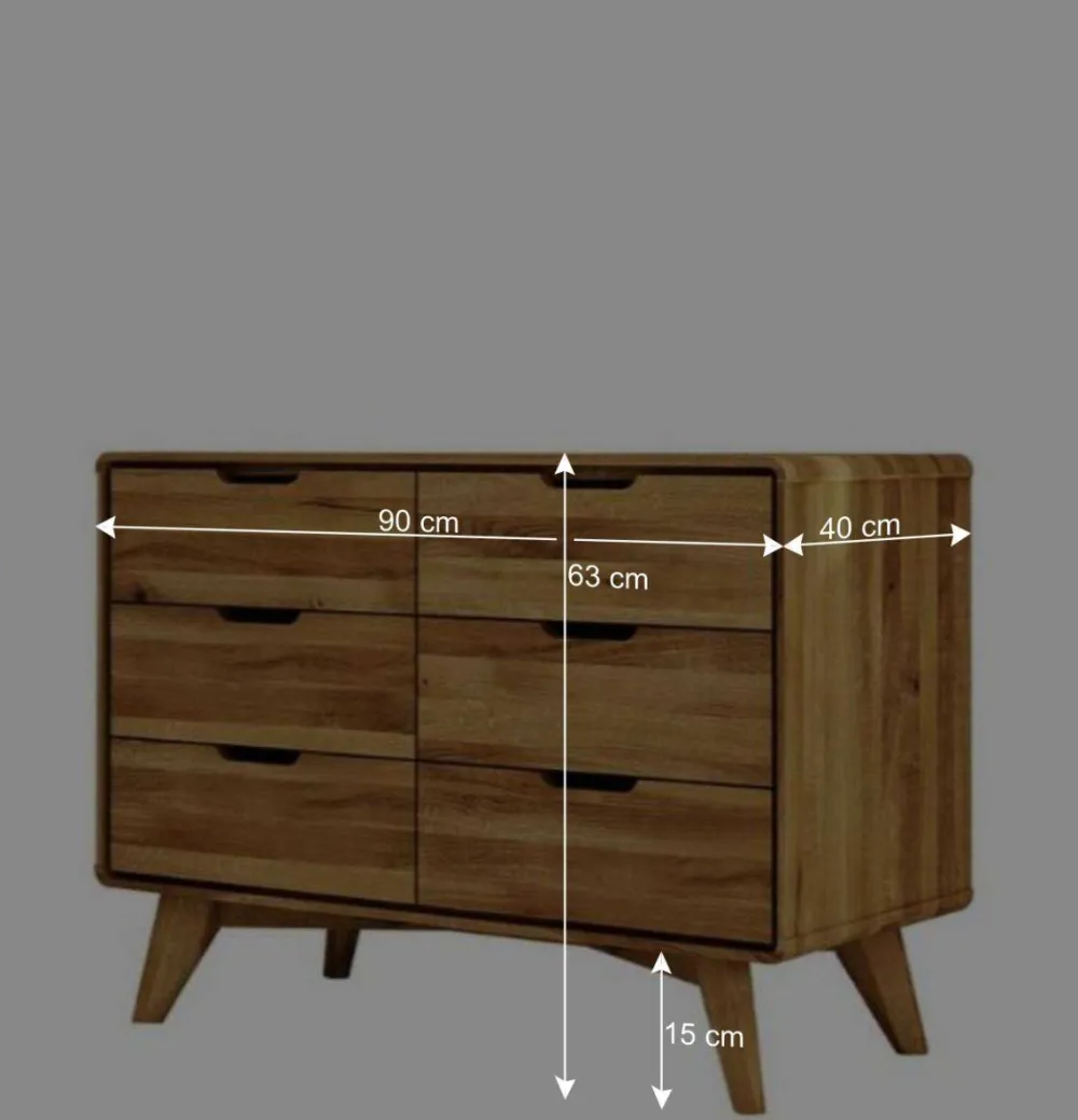 Wohnen Tv & Hifi-Möbel|Lowboards<Wildeiche Schubladenkommode geölt - Eavy