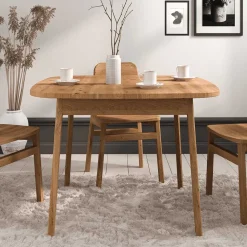 Wohnen Tische<Wildeiche Tisch - 90 cm tief - Laida