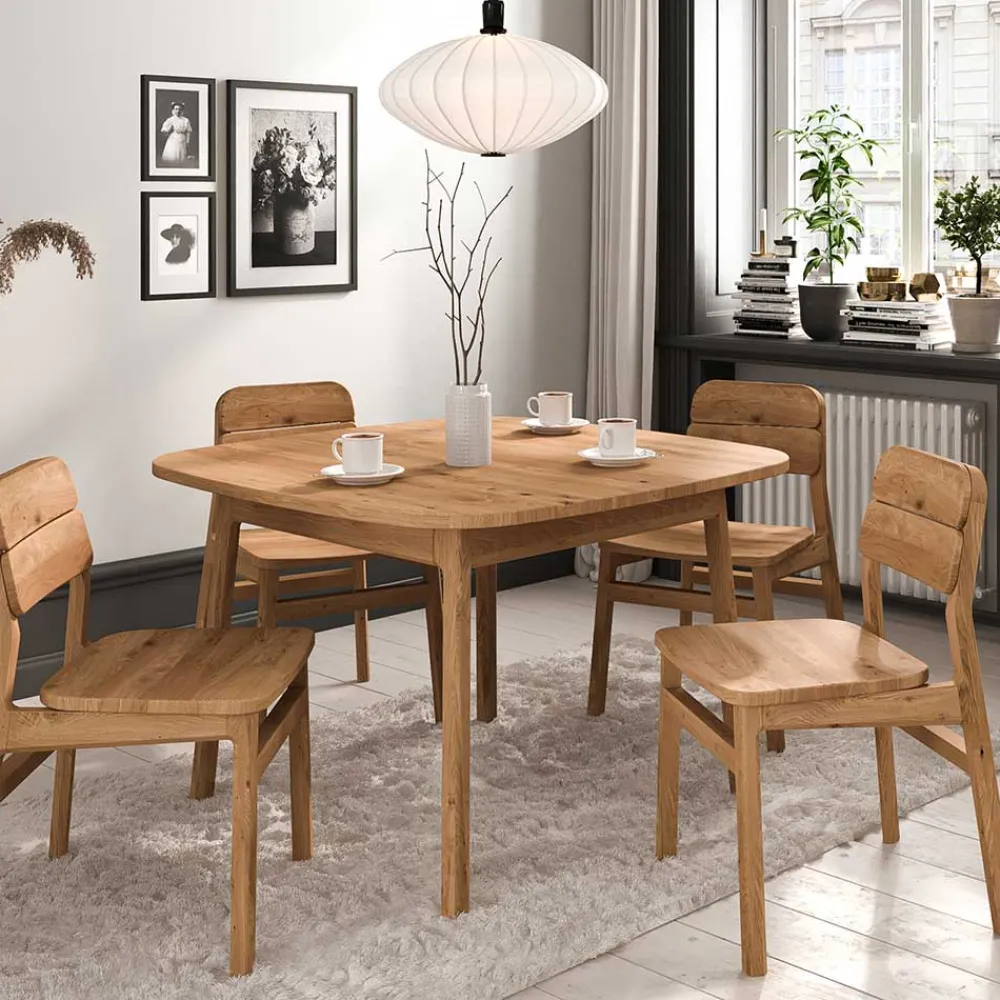 Wohnen Tische<Wildeiche Tisch - 90 cm tief - Laida