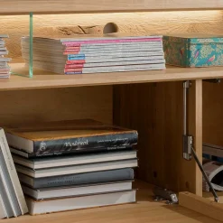 Wohnen Tv & Hifi-Möbel|Lowboards<Wildeiche TV Board mit 170 cm Breite - Millena