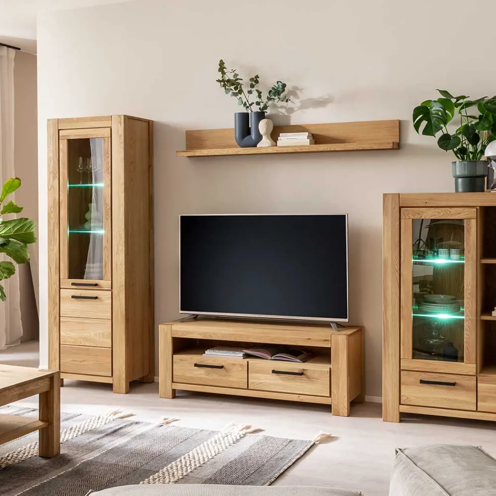 Wohnen Tv & Hifi-Möbel|Lowboards<Wildeiche TV Board teilmassiv - Sophia