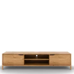 Wohnen Tv & Hifi-Möbel|Lowboards<Wildeiche TV Lowboard 200 cm breit - Laida