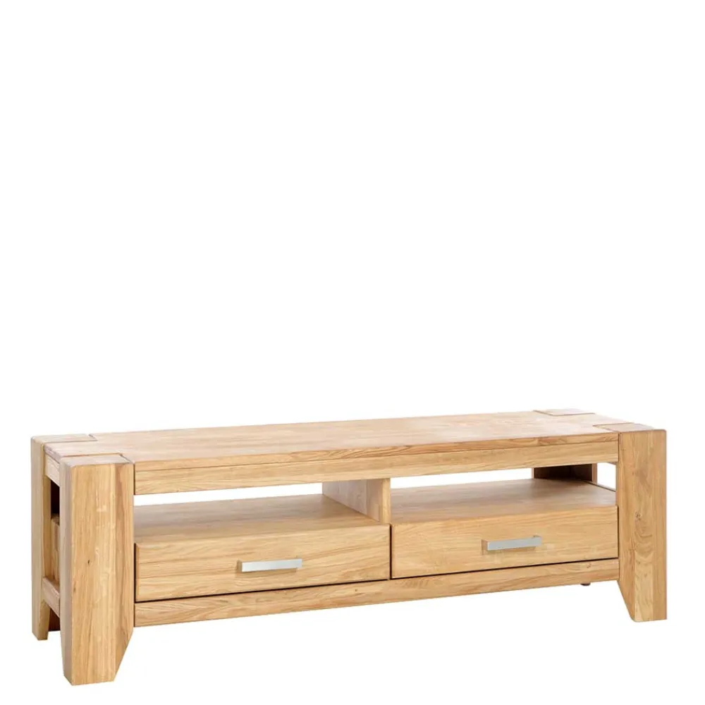 Wohnen Tv & Hifi-Möbel|Lowboards<Wildeiche TV Lowboard mit zwei Schubladen - Miarizia
