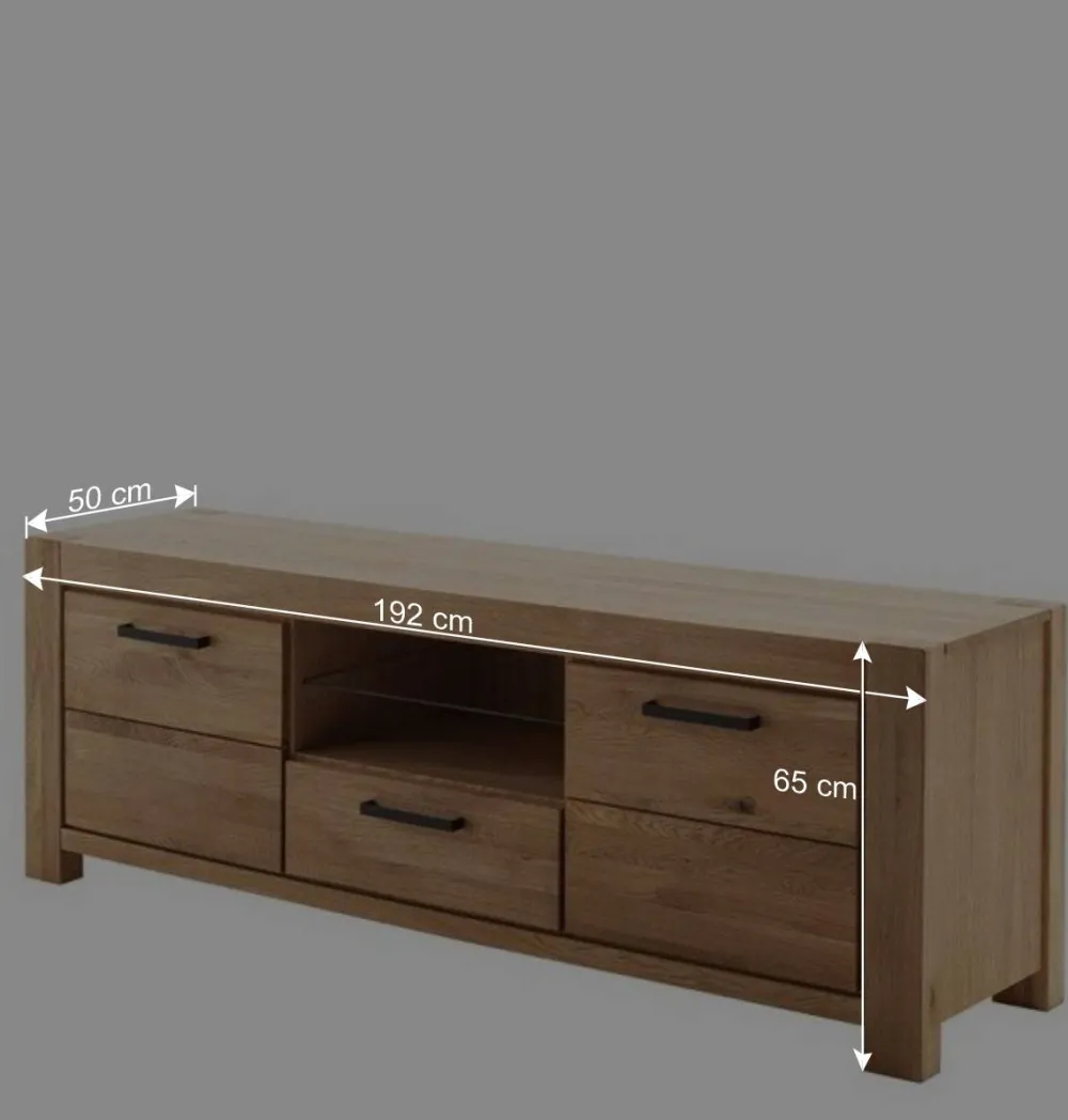 Wohnen Tv & Hifi-Möbel|Lowboards<Wildeiche TV Lowboard teilmassiv - Sophia