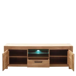 Wohnen Tv & Hifi-Möbel|Lowboards<Wildeiche TV Lowboard teilmassiv - Sophia