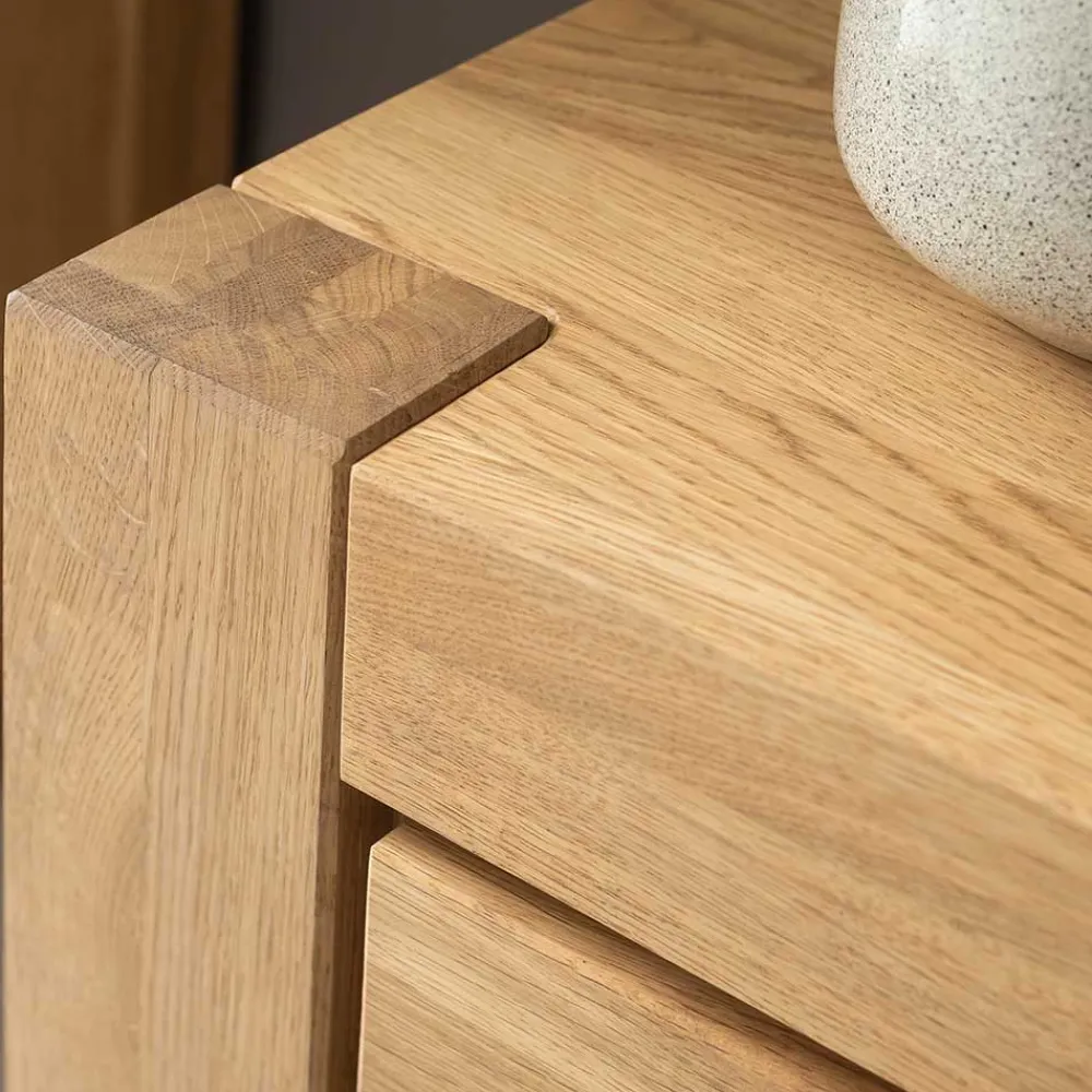 Wohnen Tv & Hifi-Möbel|Lowboards<Wildeiche TV Lowboard teilmassiv - Sophia