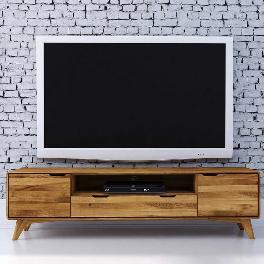 Wohnen Tv & Hifi-Möbel|Lowboards<Wildeiche TV Unterschrank mit Schublade - Eavy II