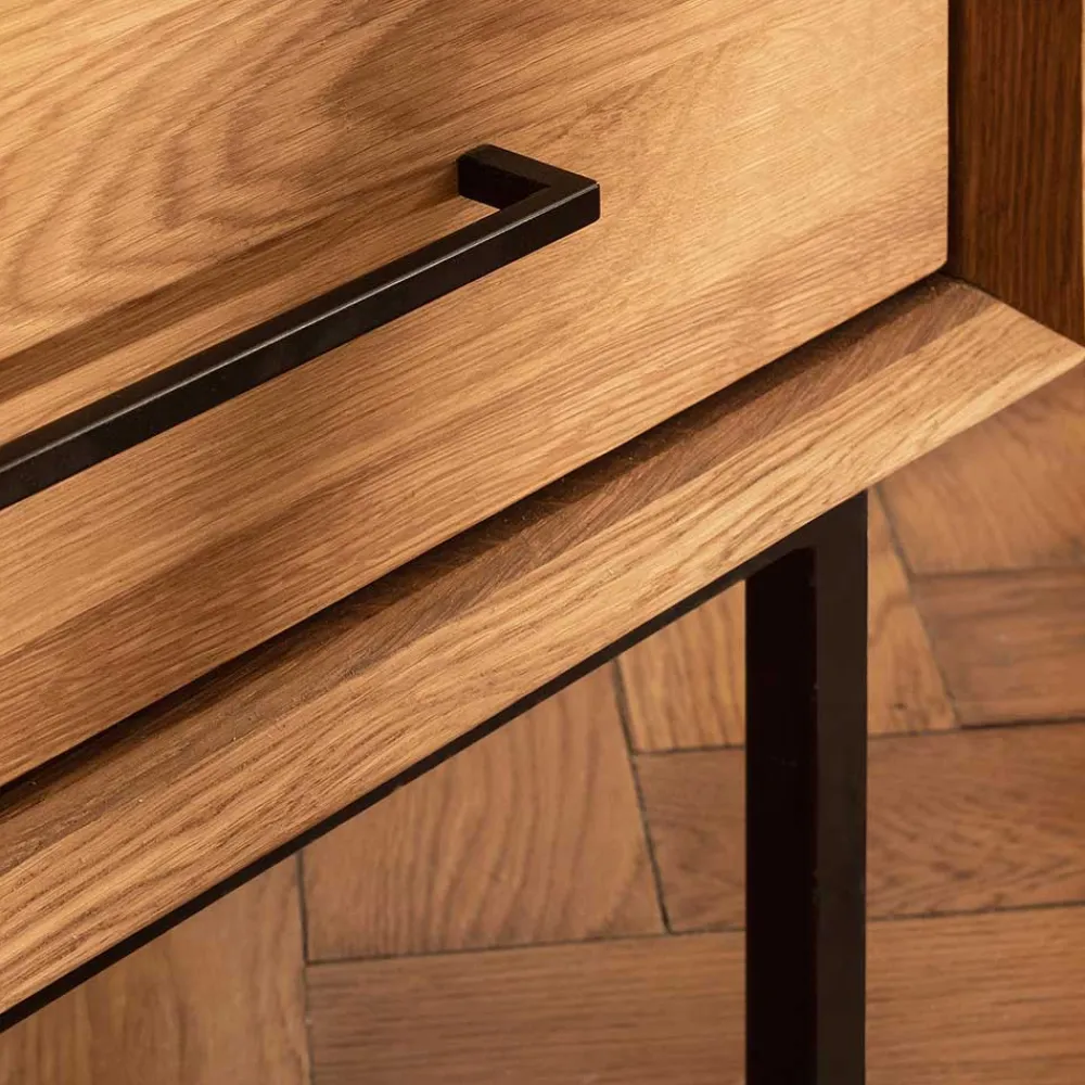 Wohnen Tv & Hifi-Möbel|Lowboards<Wildeiche TV Unterschrank mit großem Fach - Kerfa