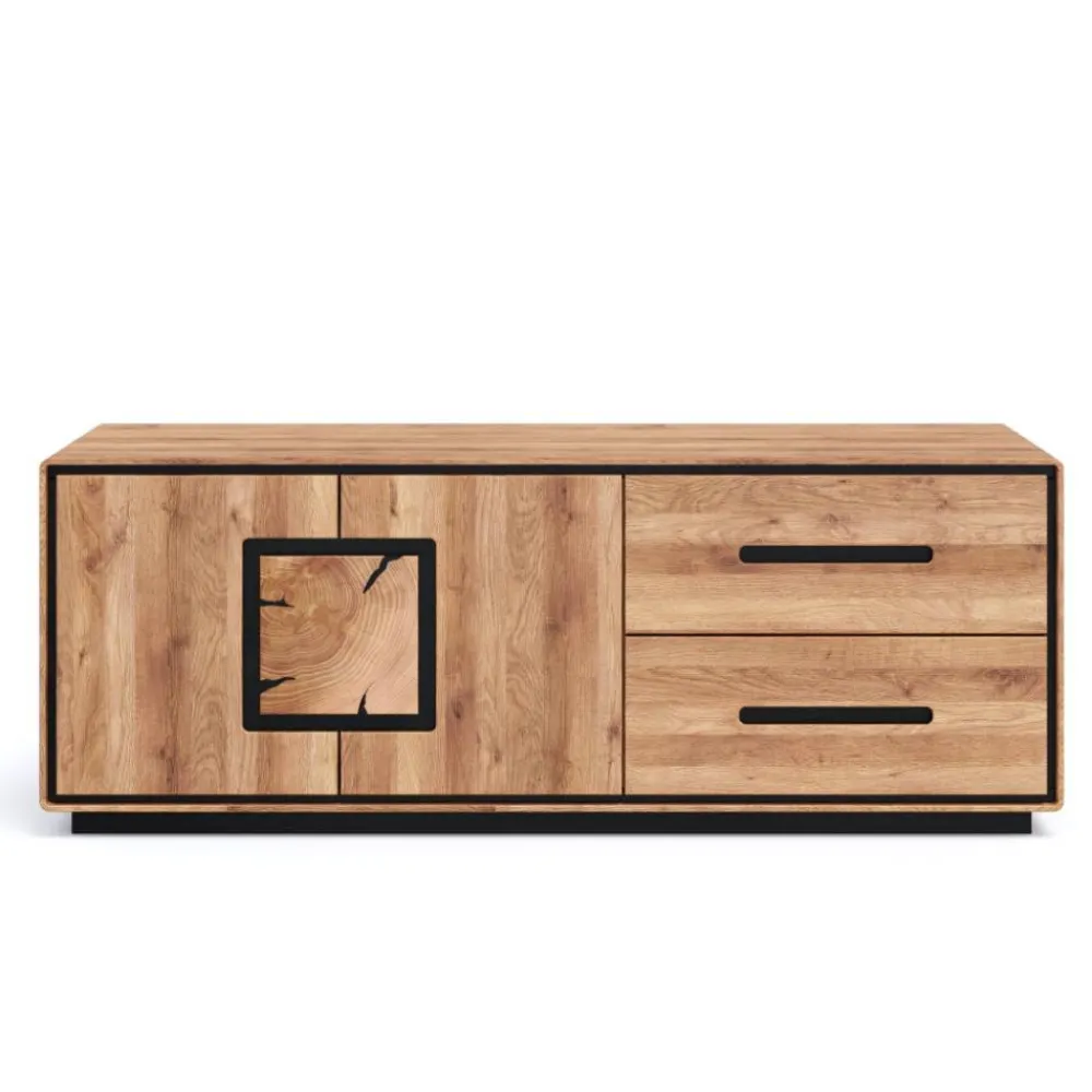 Wohnen Tv & Hifi-Möbel|Lowboards<Wildeiche TV-Kommode in modernem Design - Shipper