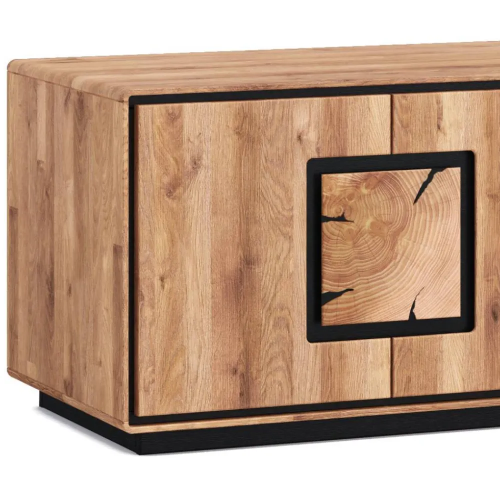 Wohnen Tv & Hifi-Möbel|Lowboards<Wildeiche TV-Kommode in modernem Design - Shipper