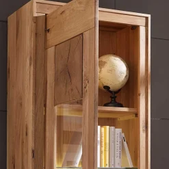 Wohnen Vitrinen<Wildeiche Vitrine Troncon mit 201 cm Höhe