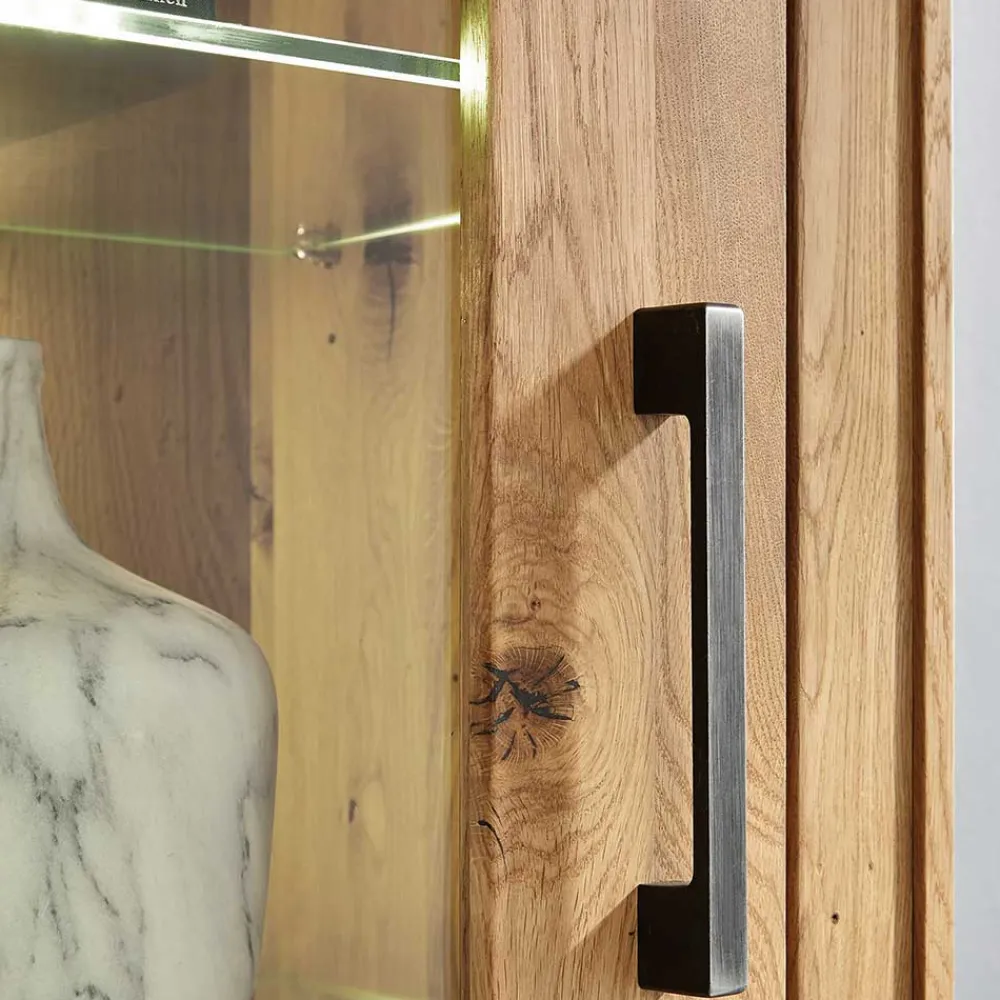 Wohnen Vitrinen<Wildeiche Vitrine Troncon mit 201 cm Höhe
