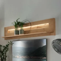 Wohnen Regale<Wildeiche Wandboard geölt - 156 cm breit - Obinson