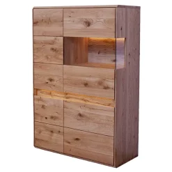 Wohnen Wohnwände<Wildeiche Wohnzimmer Möbel Wohnwand - Acmida (vierteilig)