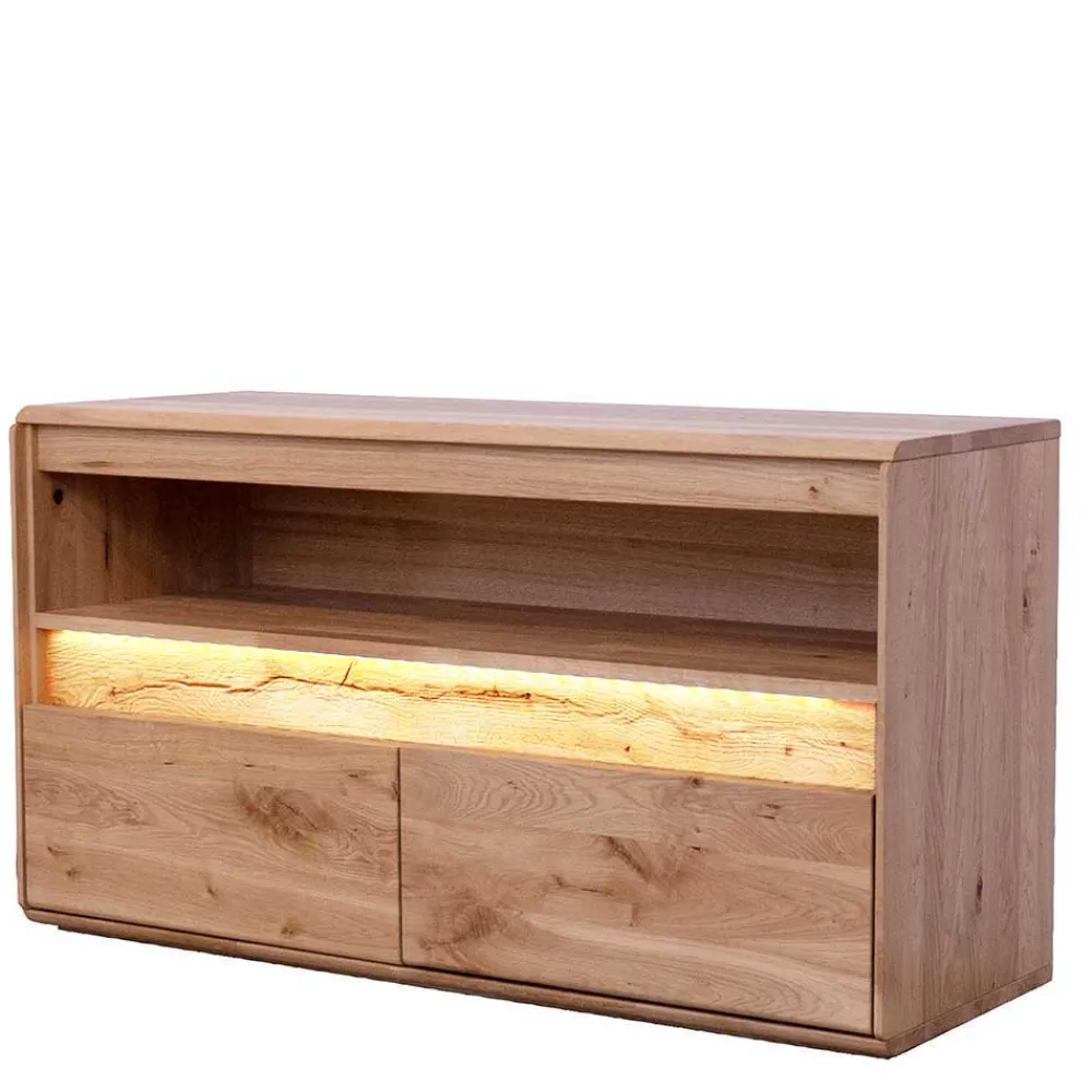 Wohnen Wohnwände<Wildeiche Wohnzimmer Möbel Wohnwand - Acmida (vierteilig)