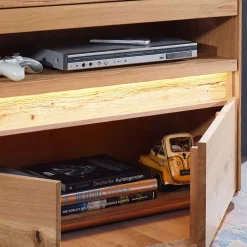 Wohnen Wohnwände<Wildeiche Wohnzimmer Möbel Wohnwand - Acmida (vierteilig)