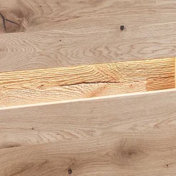 Wohnen Highboards<Wildeiche Wohnzimmerschrank mit Glas Einsatz - Acmida