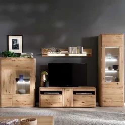 Wohnen Wohnwände<Wohnmöbel aus Eiche Massivholz - Destal (vierteilig)