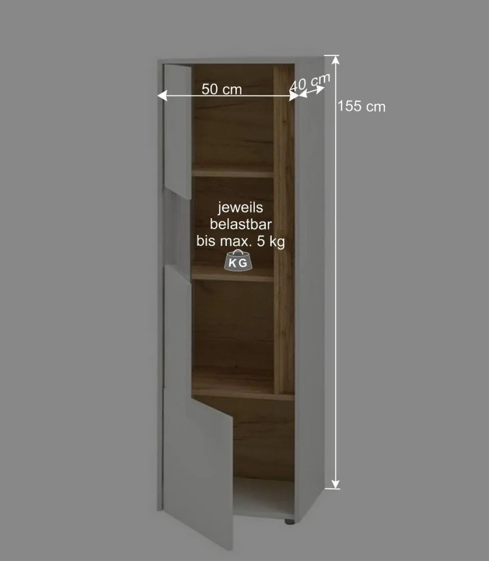 Wohnen Wohnwände<Wohnmöbel Programm 400 cm breit - Nonessia (fünfteilig)