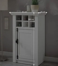 Wohnen Wohnwände<Wohnwand Chelles im Landhausstil (vierteilig)